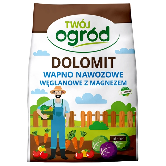 Agrosimex Dolomit nawóz odkwaszający glebę 10kg Partia:11/2025 data waż.01.11.2030