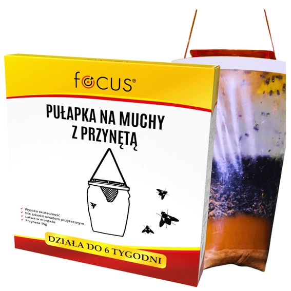 Agrosimex Focus pułapka na muchy+15g przynęty 1szt