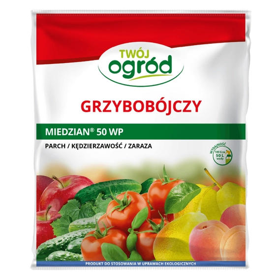 Agrosimex Miedzian 50 WP 100g Partia:918 data prod.11.12.2024 data waż.11.12.2027