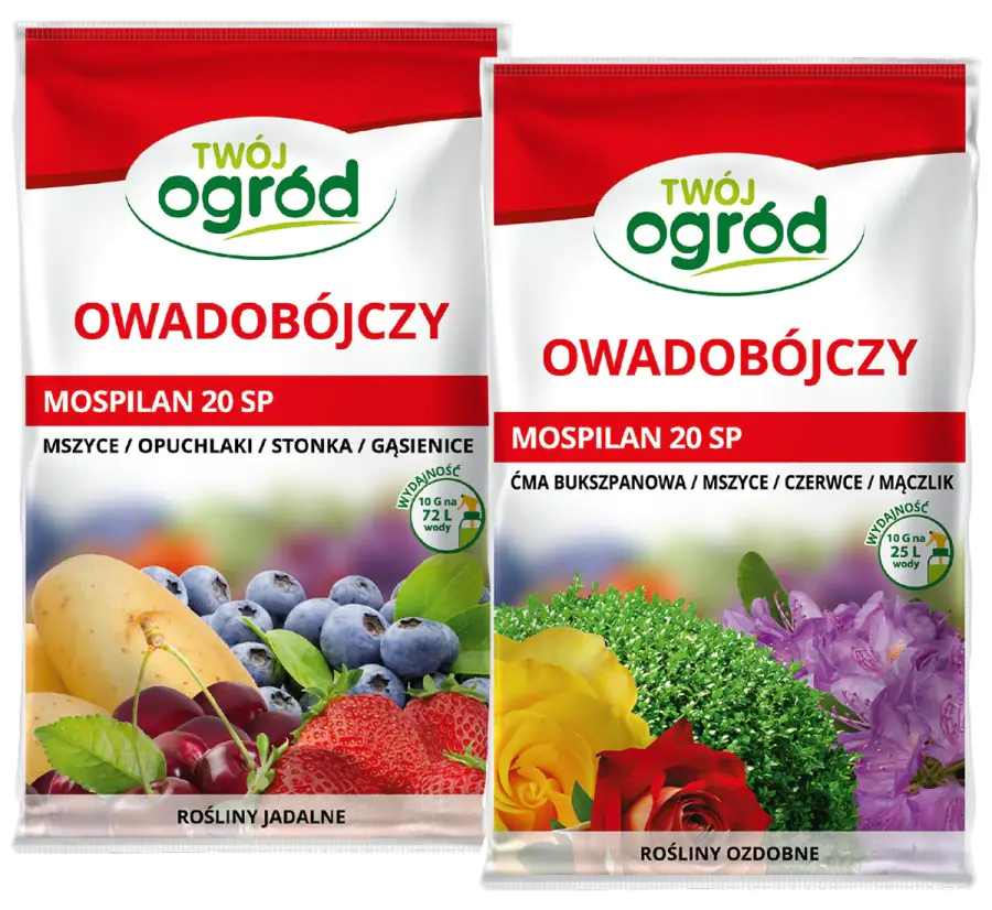 Agrosimex Mospilan 20 SP - rośliny jadalne 10g Partia:25ALX865 data prod.31-03-2025 data waż.31-03-2029