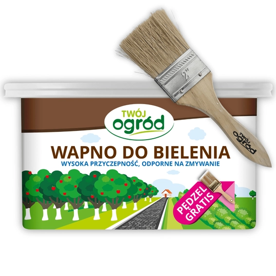 Agrosimex Wapno do bielenia drzew i krzewów 2kg (wiadro+pędzel) Partia:01/2026 data waż.27.01.2031