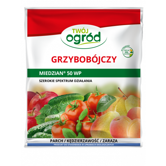 Agrosimex Miedzian 50 WP 50g Partia:018 data prod.22-10-2025 data waż.22.10.2028 -zdjęcie numer 1