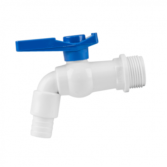 Bradas Kran plastikowy z wejściem GZ 3/4", 1/2' -zdjęcie numer 1
