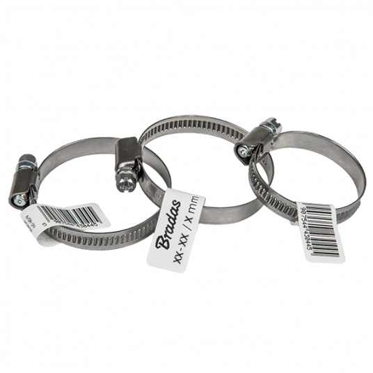 Bradas Opaska ślimakowa nierdzewna 8mm - 12mm - metka -zdjęcie numer 1