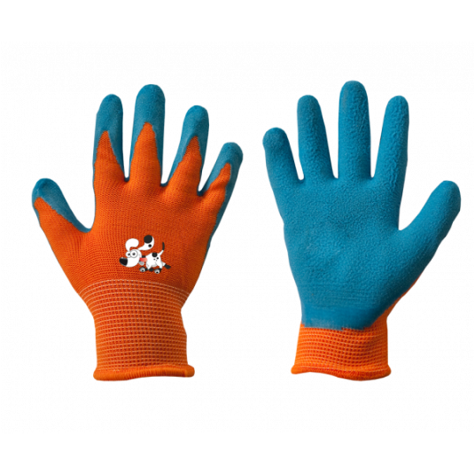 Bradas Rękawice ochronne ORANGE lateks, rozmiar 5 -zdjęcie numer 1