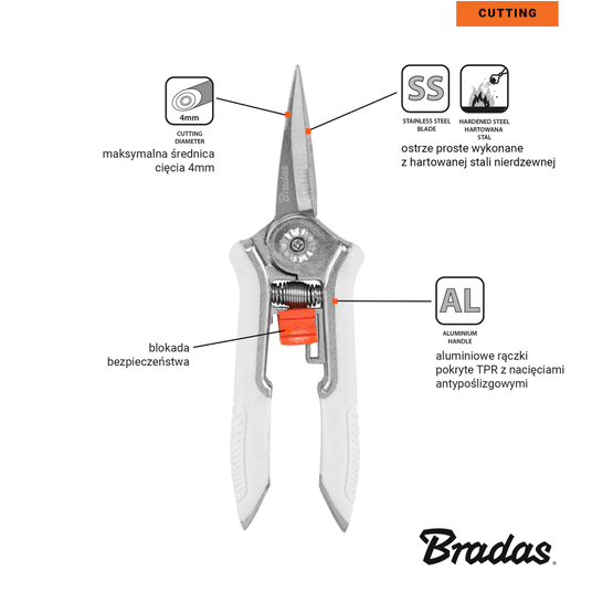 Bradas Sekator V-SERIES-M ostrze proste -zdjęcie numer 3