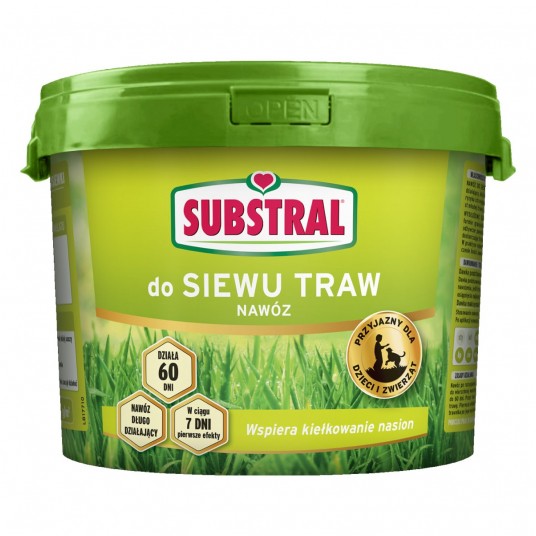 Substral Nawóz 60 dni do siewu traw 5kg wiadro -zdjęcie numer 1
