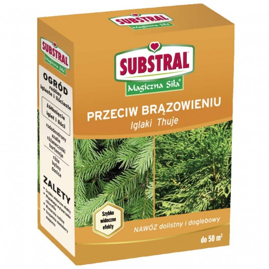 Substral Nawóz przeciw brązowieniu igieł 1kg pudełko szybkodziałający -zdjęcie numer 1