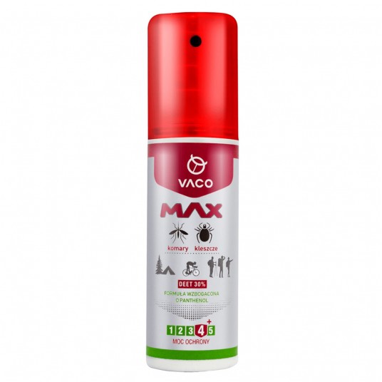 Vaco Płyn max na komary i kleszcze deet 30% 80ml -zdjęcie numer 1