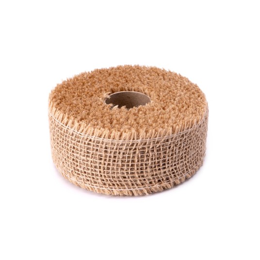 Wstążka jutowa usztywniana 5cm/10m -zdjęcie numer 1