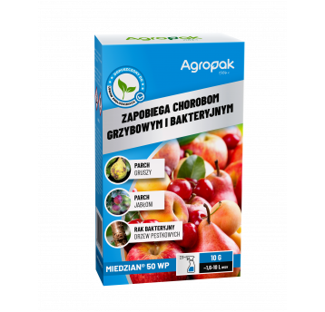 Agropak Miedzian 50 WP 10g Partia: 018 10.2025/3