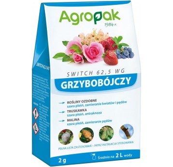 Agropak Switch 62.5 WG 2g Partia: ARK5B39H 10.2024/2