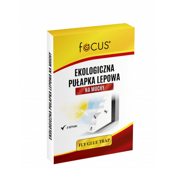 Agrosimex Focus ekologiczna pułapka lepowa na muchy 1szt.(2 pułapki) Partia:04/2024 data waż.30.05.2029