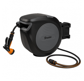 Bradas Black line bęben automatyczny z wężem 1/2" - 30m i akcesoriami