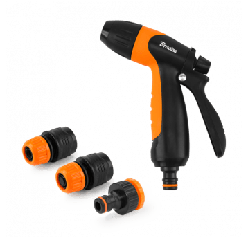 Bradas Black line pistolet regulowany z armaturą-zestaw