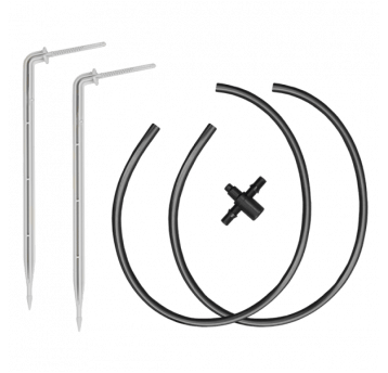 Bradas Długi kątowy kroplownik patykowy 2,2l/h z dwójnikiem, 2x wężyk 50cm