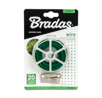 Bradas Drut ogrodniczy z obcinaczem - 20m