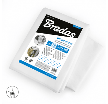 Bradas Kaptur 50 zimowy biały 1,2m x 1,8m