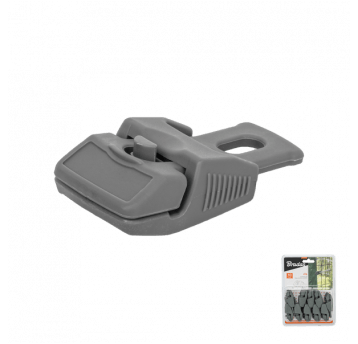 Bradas Klips zaciskowy z uchwytem, grey