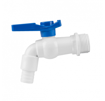 Bradas Kran plastikowy z wejściem GZ 3/4", 1/2'