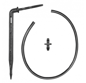 Bradas Kroplownik patykowy, kątowy z wkłuwką i wężykiem 50cm