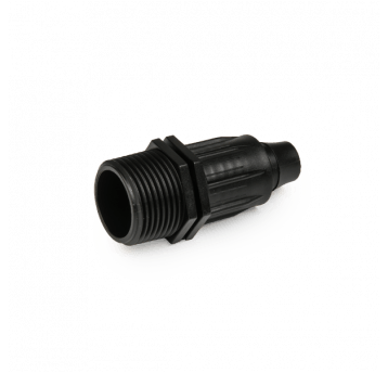 Bradas Łącznik QJ do rur kroplujących pe 16mm, gwint zewnętrzny 1/2"
