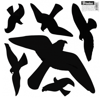 Bradas Naklejki do odstraszania ptaków DUŻE / 10 arkuszy