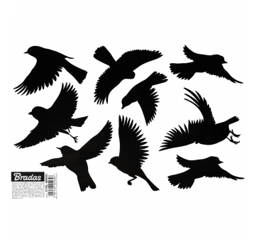 Bradas Naklejki do odstraszania ptaków MAŁE / 10 arkuszy