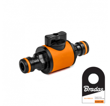 Bradas Nypel łączenie 2 szybkozłączek z zaworem