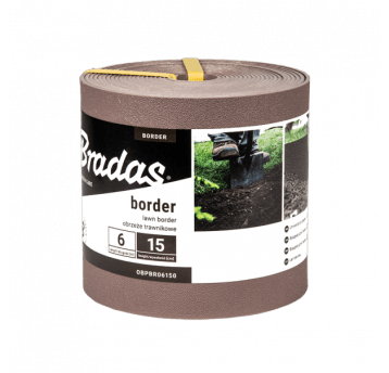 Bradas Obrzeże trawnikowe border 6m x 15cm brązowe
