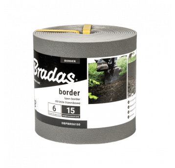 Bradas Obrzeże trawnikowe border 6m x 15cm szare