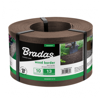 Bradas Obrzeze WOOD BORDER 130mm x 2,8mm x 10m, brazowy