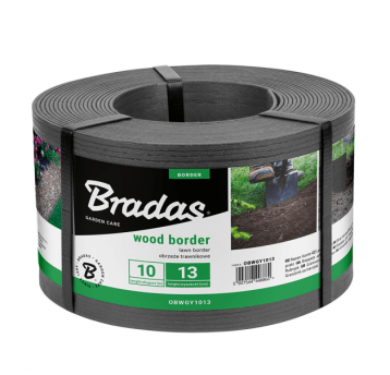Bradas Obrzeze WOOD BORDER 130mm x 2,8mm x 10m, szary