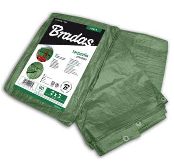 Bradas Plandeka wzmacniana green 4m x 8m 90g