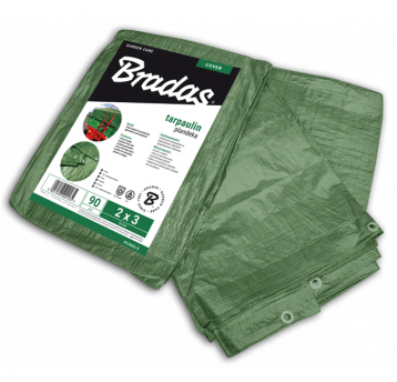 Bradas Plandeka wzmacniana green 6m x 8m 90g