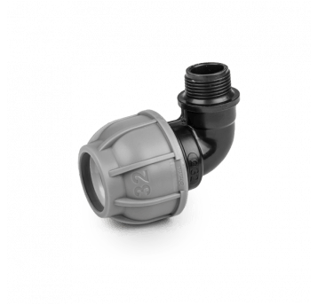 Bradas PN10 kolanko do rur pe 25mm/ gz1"