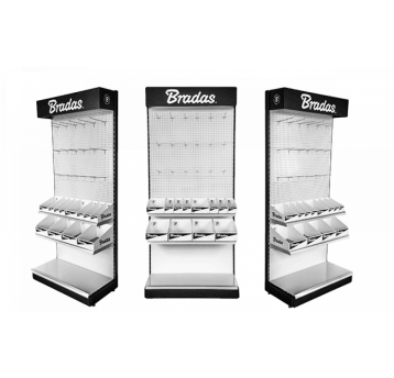 Bradas Regał ekspozycyjny metalowy + kartoniki