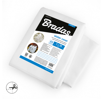 Bradas Rękaw 50 zimowy biały 1,0m x 10m