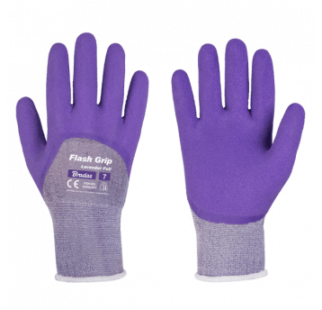 Bradas Rękawice ochronne flash grip lavender full rozmiar 7