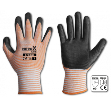 Bradas Rękawice ochronne nitrox line nitryl rozmiar 9