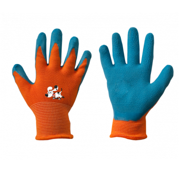 Bradas Rękawice ochronne ORANGE lateks, rozmiar 2