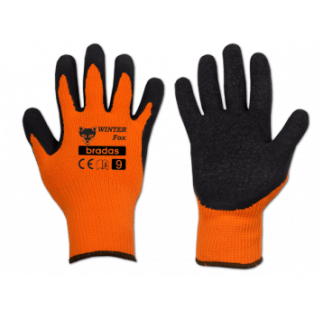 Bradas Rękawice ochronne winter fox lateks rozmiar 10