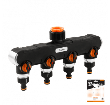 Bradas Rozdzielacz 4-drożny z zaworami gw1"3/4" HEAVY DUTY