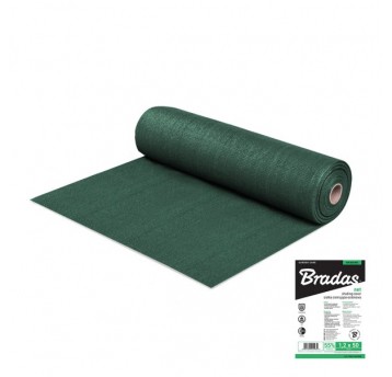 Bradas Siatka cieniująco-osłonowa 55% 4m x 60m 60g - zielona
