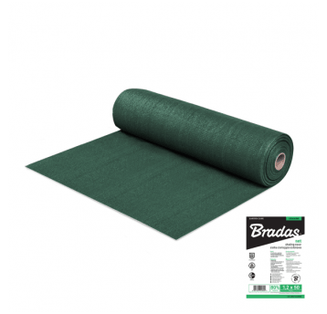 Bradas Siatka cieniująco-osłonowa 80% 1,5mx50m 90g - zielona