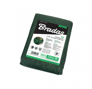 Bradas Siatka cieniująco-osłonowa 90% 1,8mx10m 135g - zielona
