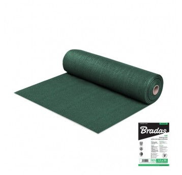 Bradas Siatka cieniująco-osłonowa 90% 1,8mx25m 135g - zielona