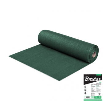 Bradas Siatka cieniująco-osłonowa 90% 1m x 25m 135g - zielona