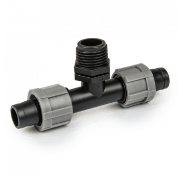 Bradas Trójnik do taśmy kroplującej, gwint zew. 1/2"