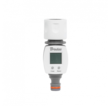 Bradas White line licznik przepływu wody, szybkozłącze+nypel